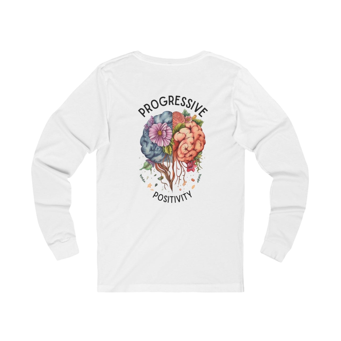 Mindful and Progressive Long Sleeve Tee for Positive Vibes | Unisex Jersey Shirt