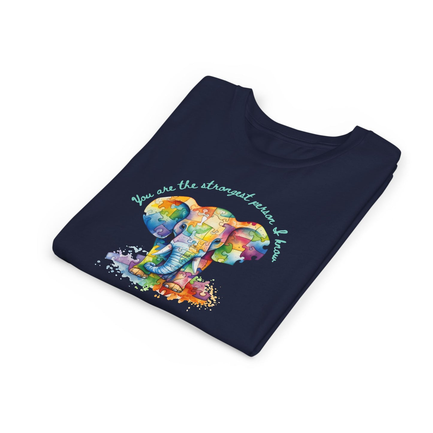 Empower Your Kids with Our Strong Elephant Youth Short Sleeve Tee!