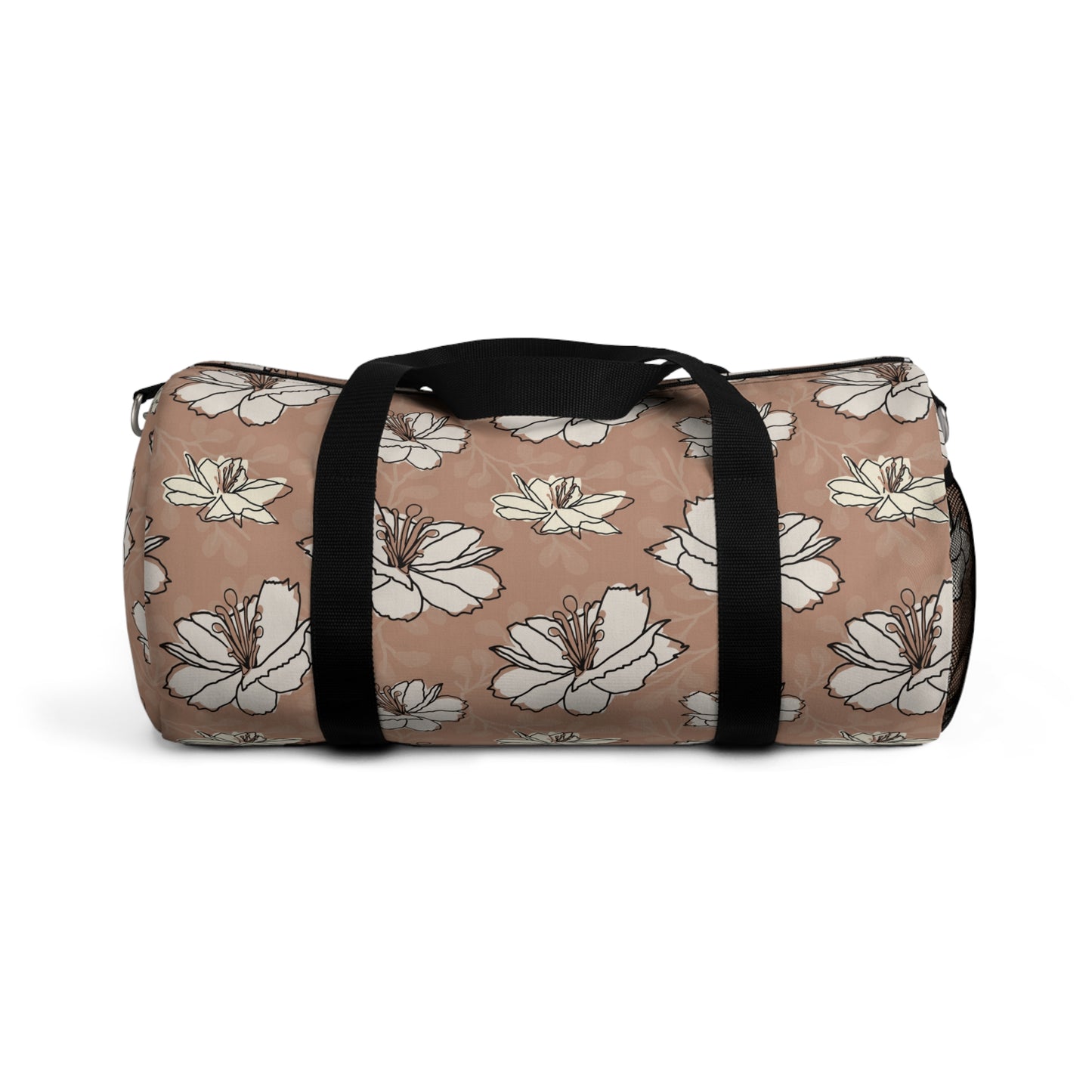 Pink Lily Floral Duffle Bag
