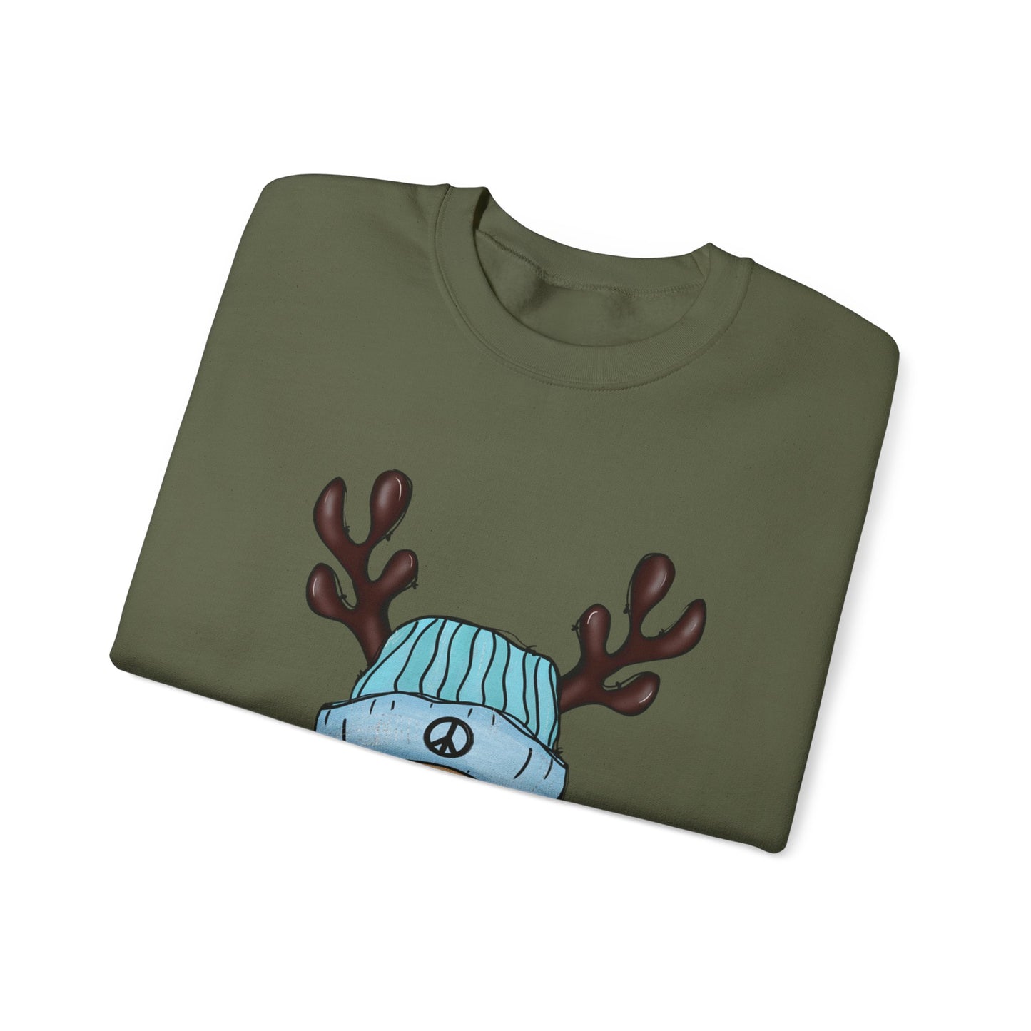 Oh Deer, It's Christmas Already! Unisex Heavy Blend Crewneck Sweatshirt - Cozy Holiday Comfort