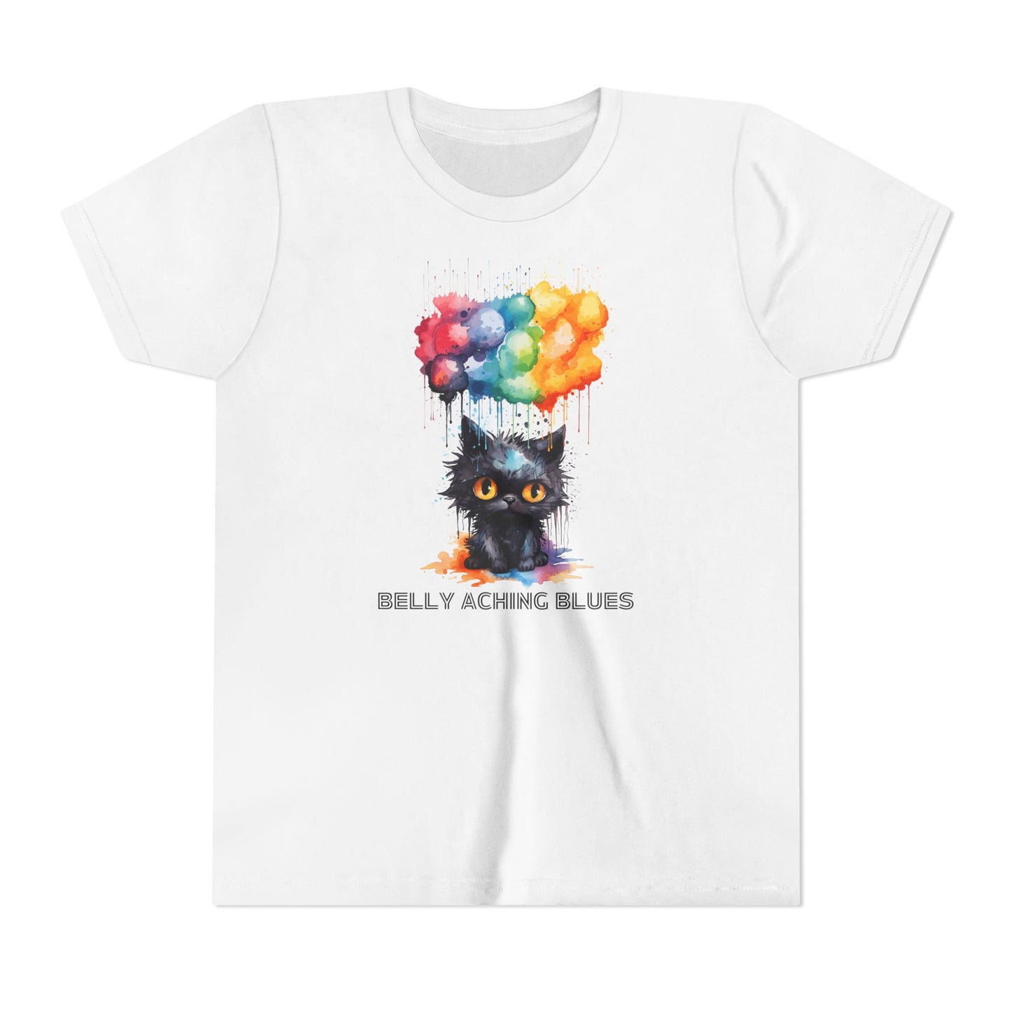 Cat Blues Youth Short Sleeve Tee: A Purr-fect Addition to Your Kid's Wardrobe!