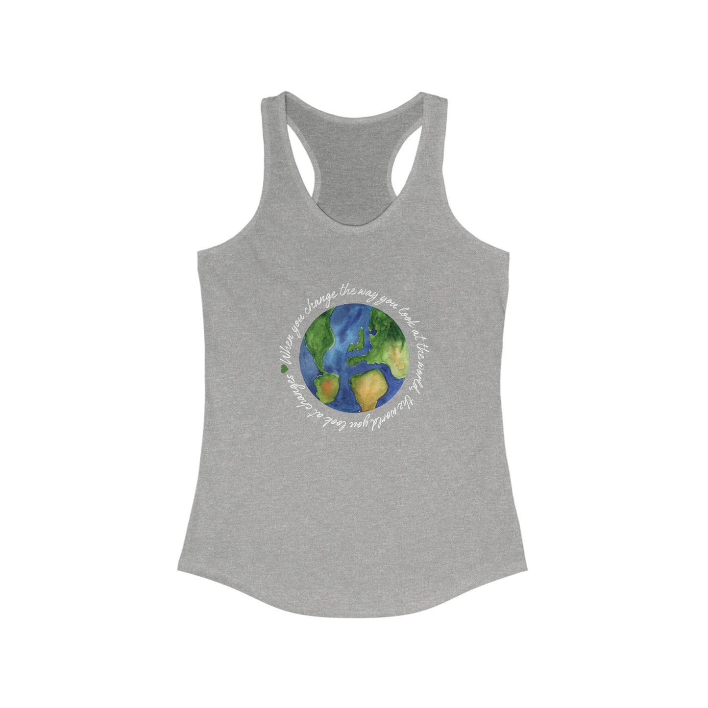 Eco-Friendly Earth Day Tank - Women's Lightweight Racerback for Active Living
