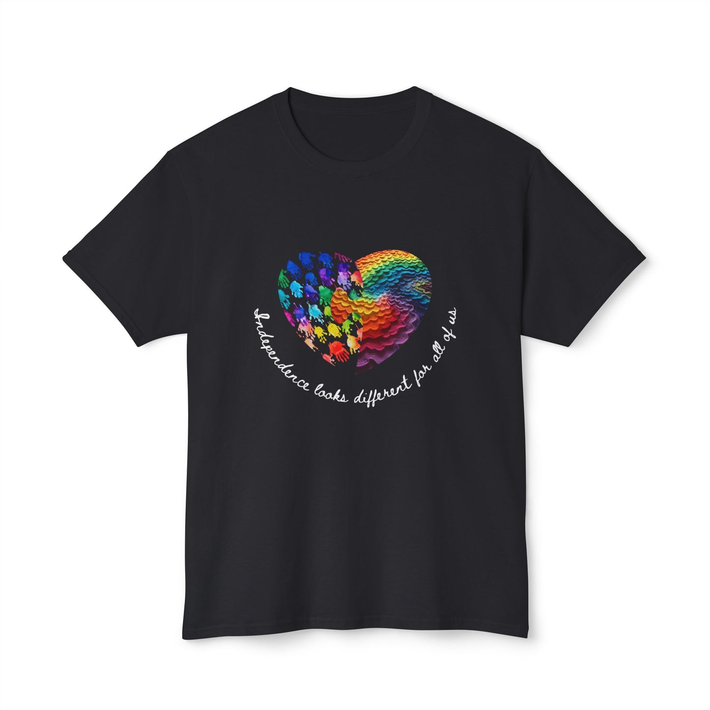 Independence Autism Awareness Puzzle Heart Unisex HD Cotton T-Shirt