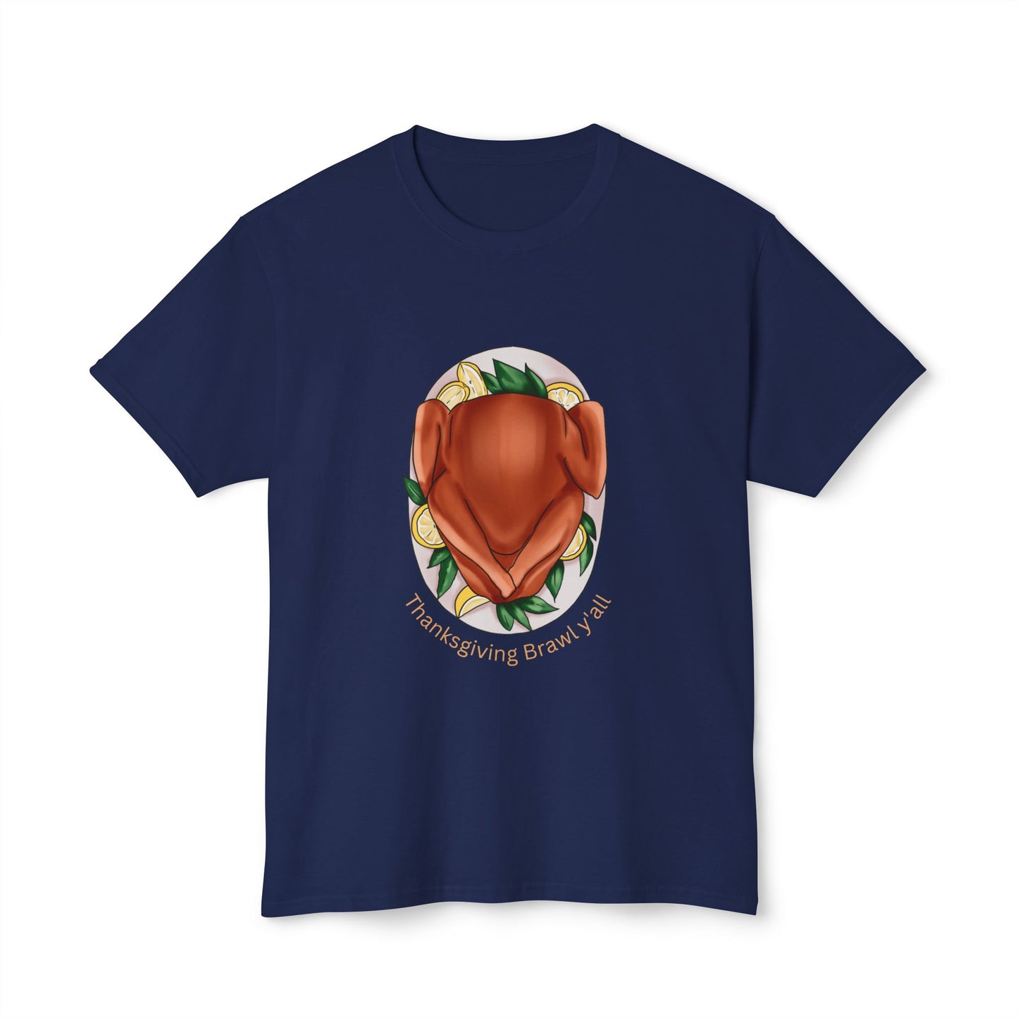 Thanksgiving Brawl Y'all Unisex Relaxed Turkey T-Shirt - Soft and Comfortable Tee for Effortless Style