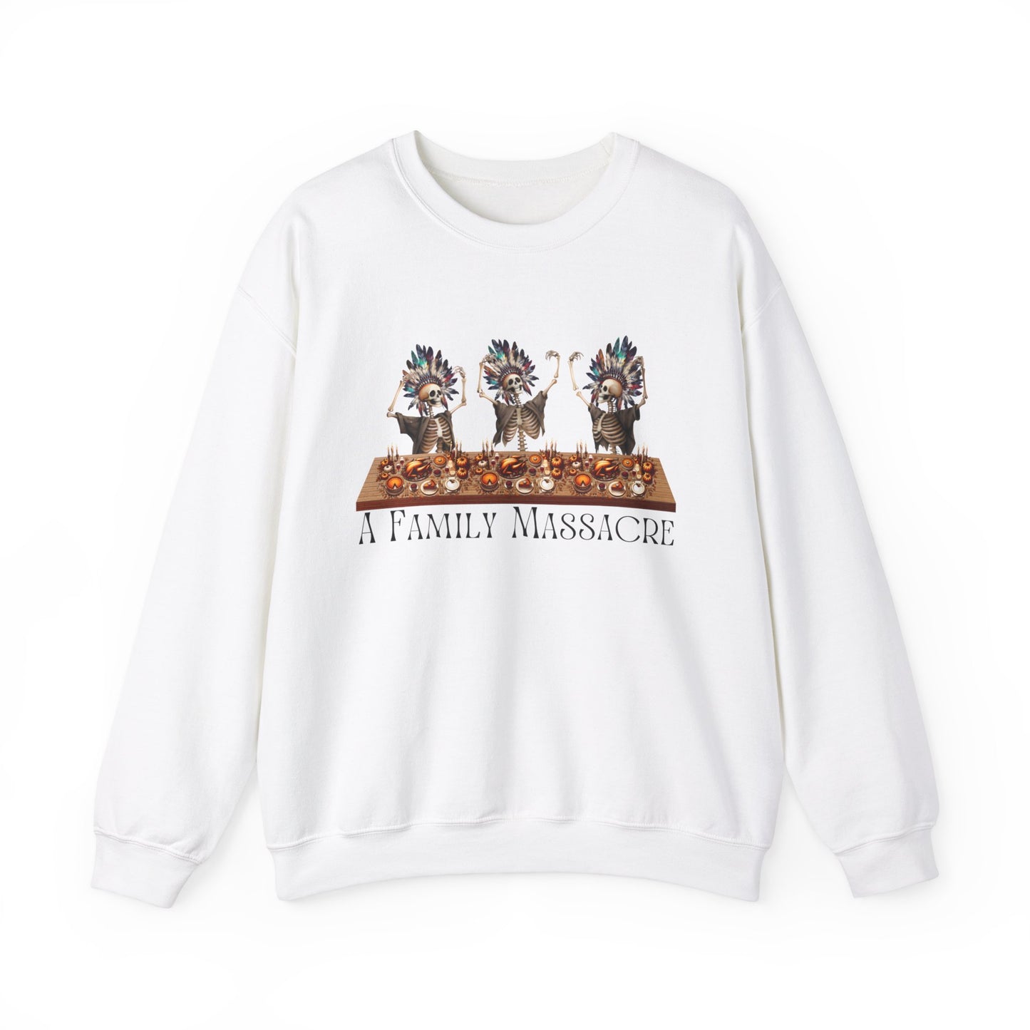 Ethically Made & Durable Unisex Crewneck Sweatshirt | Family Massacre Design