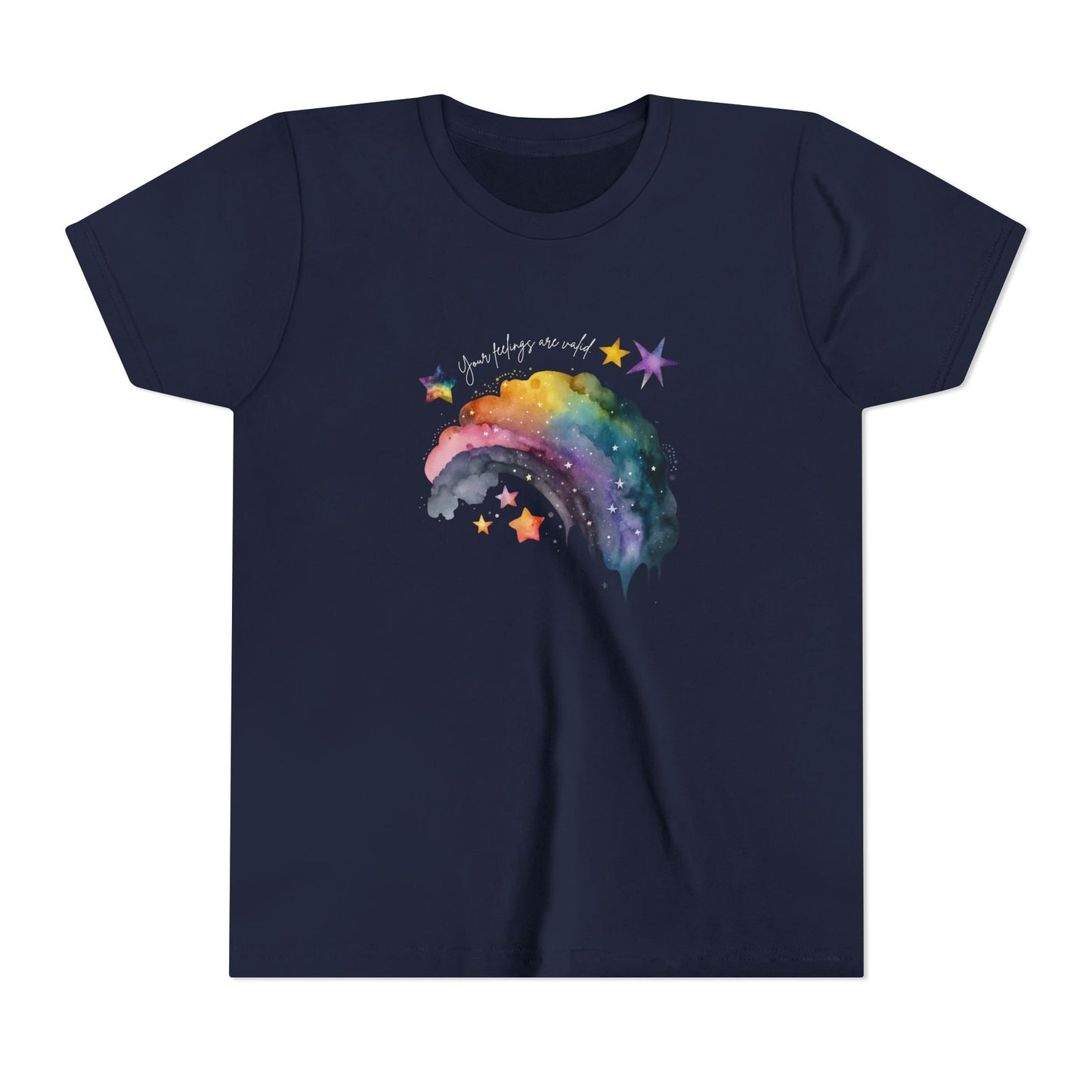 Valid Feelings Rainbow Empowering Youth Short Sleeve Tee