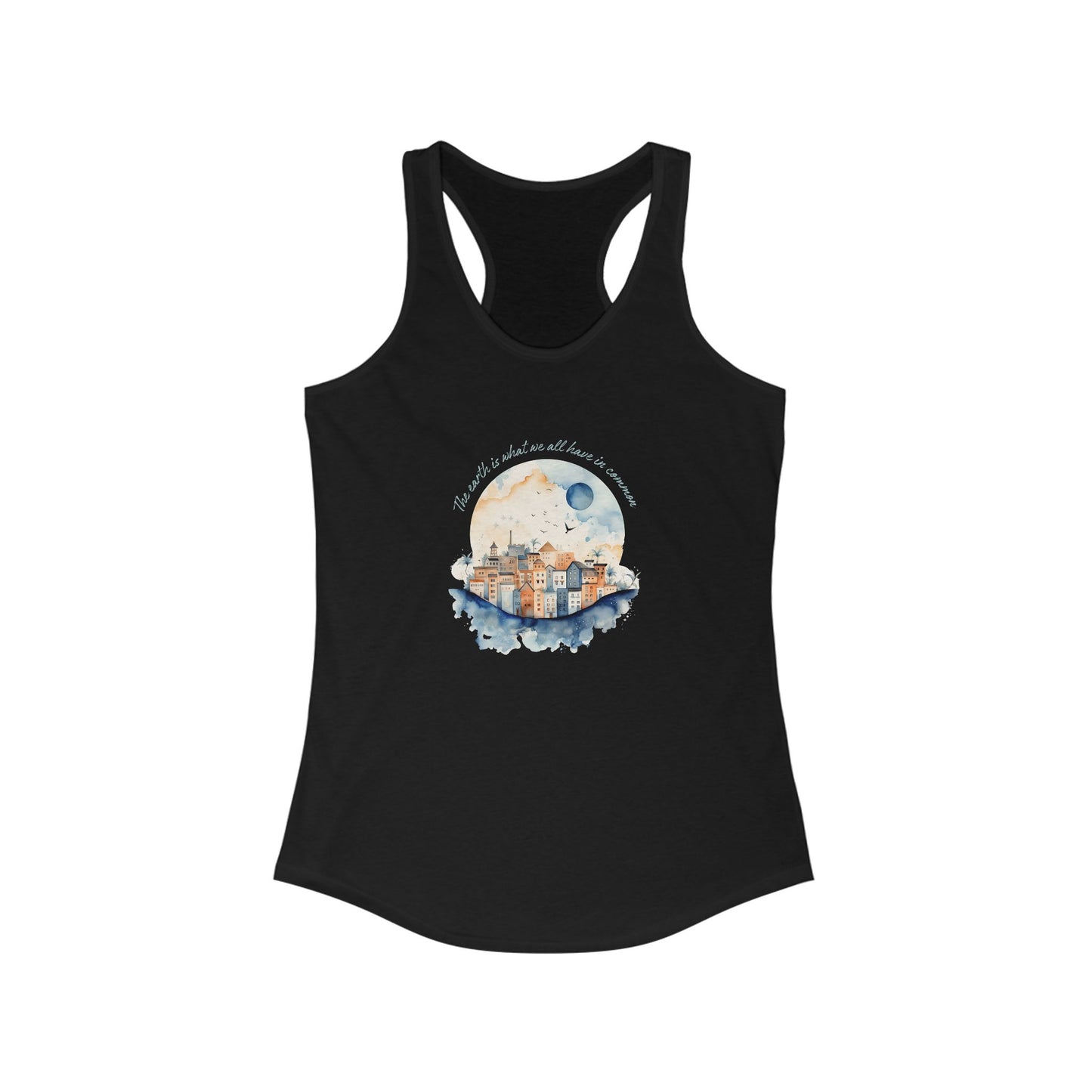Eco-Friendly Women's Racerback Tank - Save the Earth and Celebrate Earth Day!