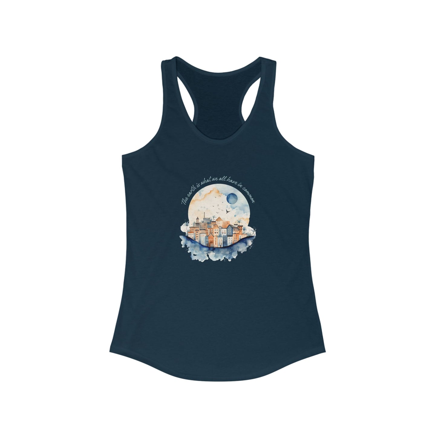 Eco-Friendly Women's Racerback Tank - Save the Earth and Celebrate Earth Day!