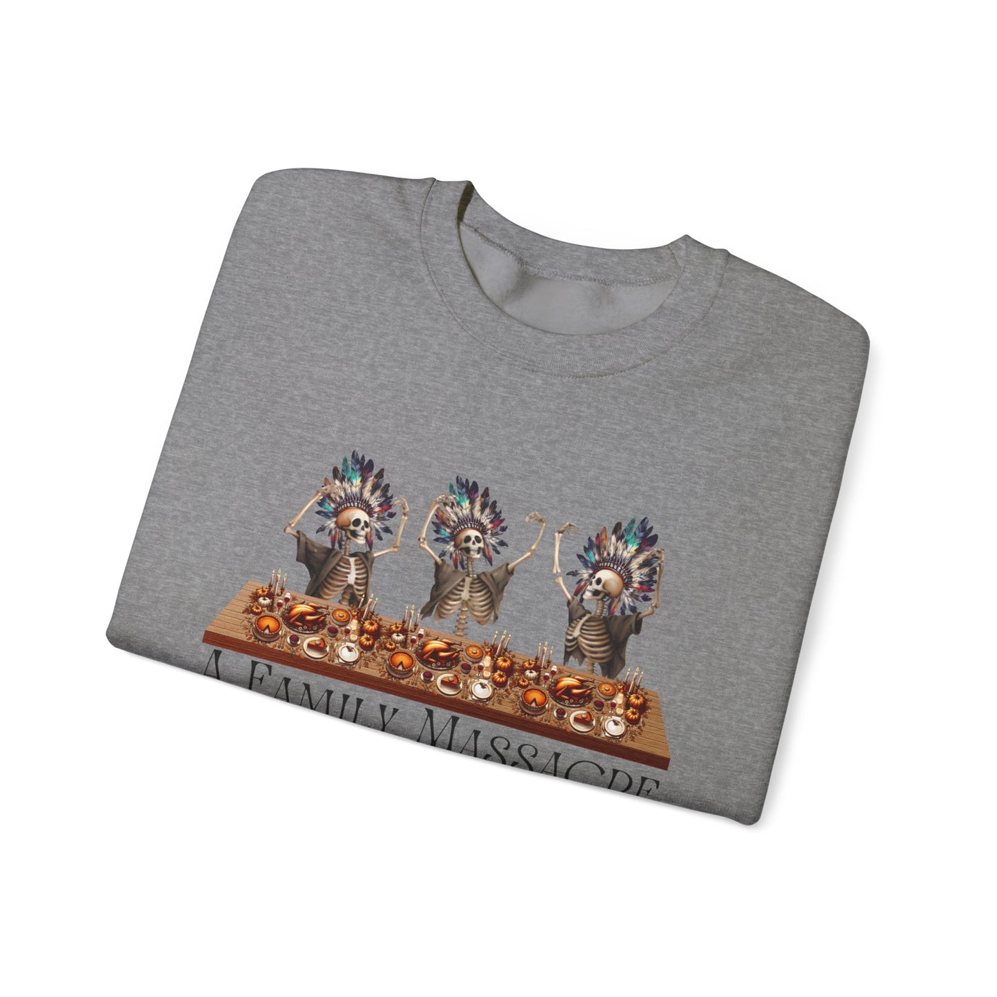 Ethically Made & Durable Unisex Crewneck Sweatshirt | Family Massacre Design