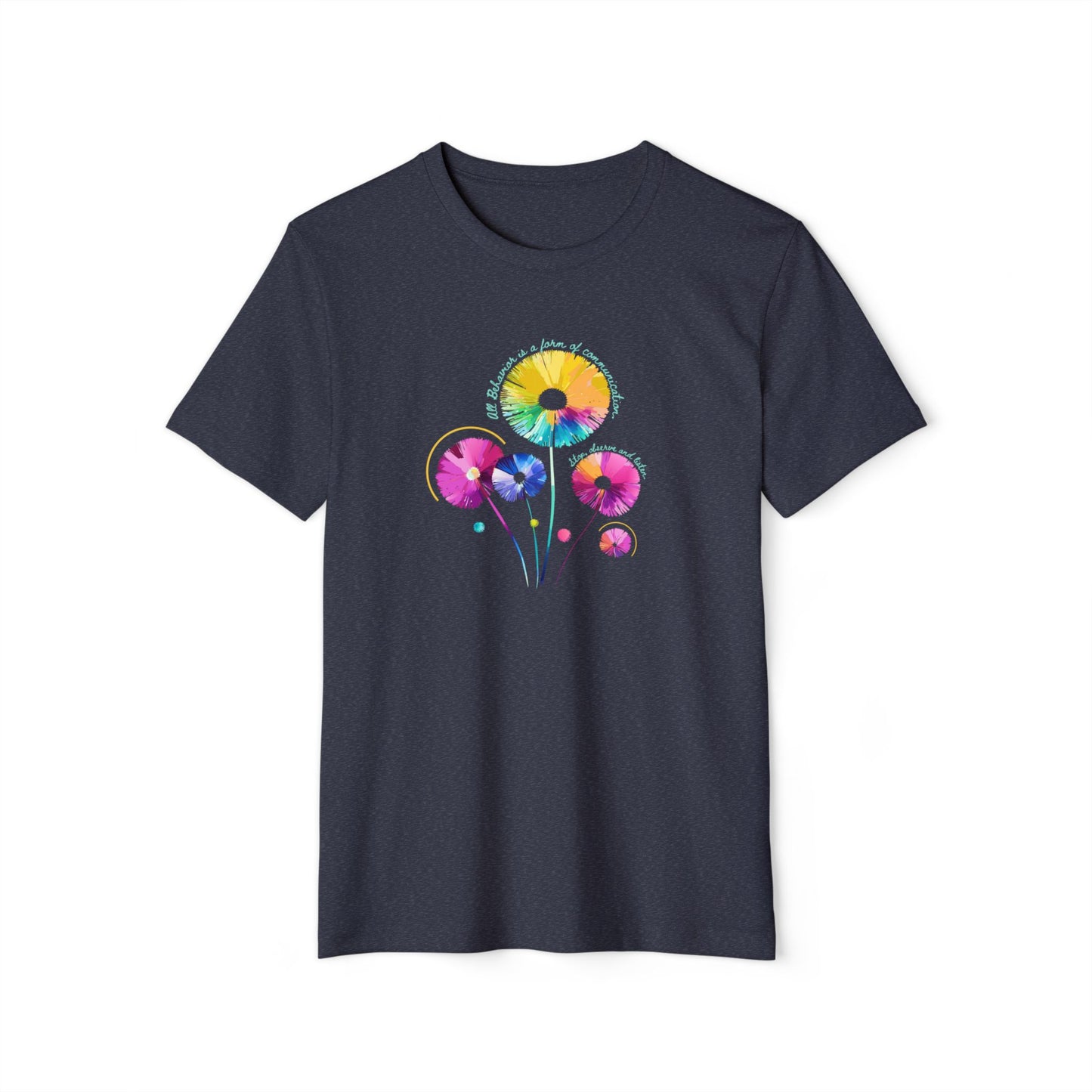 Sustainable Style: Communication Unisex Recycled Organic Tee - Custom Design Available