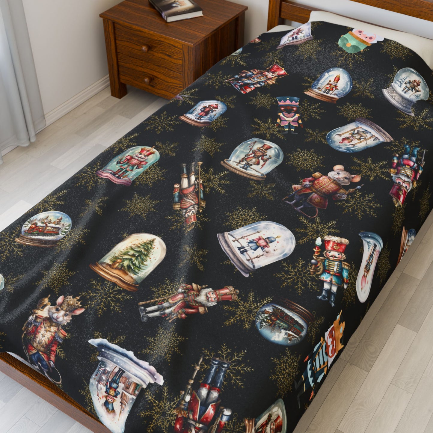 Premium Quality Boys Velveteen Snowglobe Blanket | Perfect Gift for Friends and Family | Choose from 3 Sizes