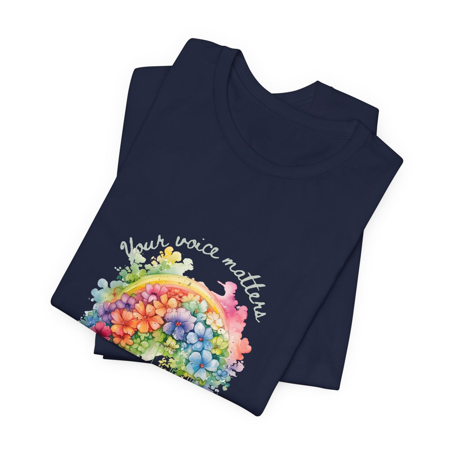 Rainbow Freedom of Speech Unisex Tee - Inspire Your Voice in Style