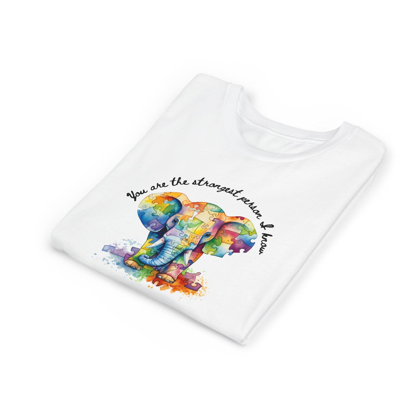 Empower Your Kids with Our Strong Elephant Youth Short Sleeve Tee!