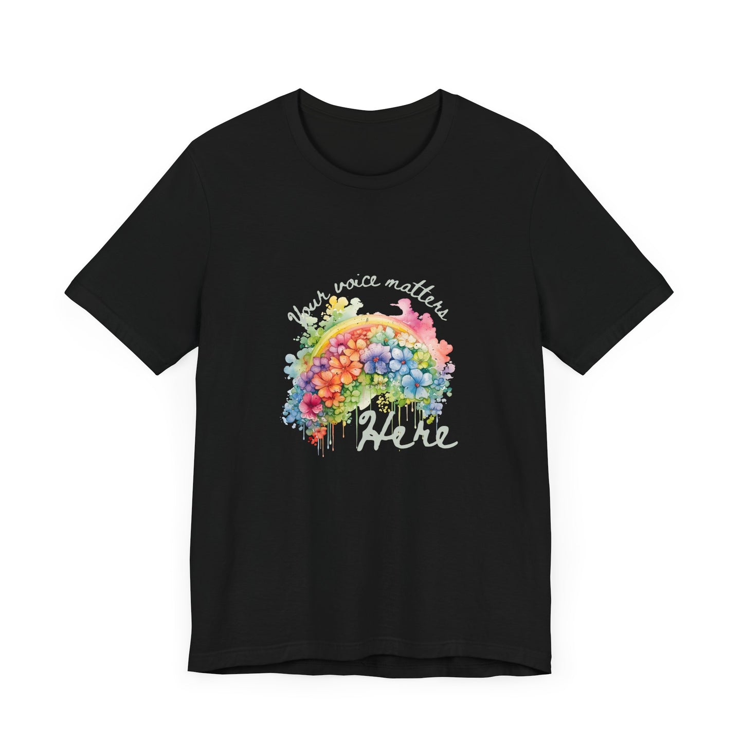 Rainbow Freedom of Speech Unisex Tee - Inspire Your Voice in Style