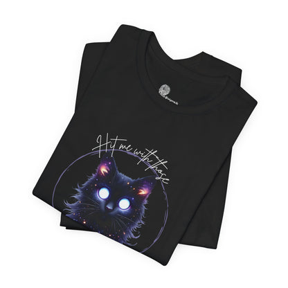 Galaxy Wolf Tee | Cosmic Wolf Face T-shirt, Night Sky Nebula Design