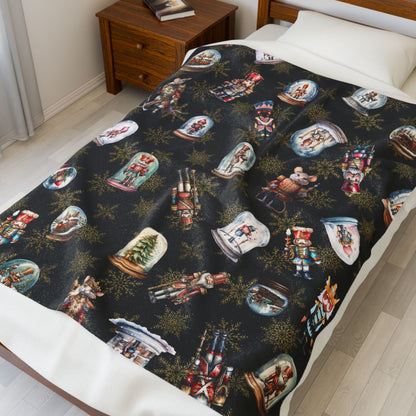 Premium Quality Boys Velveteen Snowglobe Blanket | Perfect Gift for Friends and Family | Choose from 3 Sizes