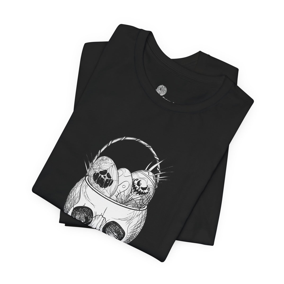 Skull with Nesting Birds T-Shirt | Gothic Illustration tee