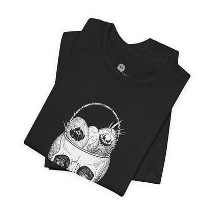 Skull with Nesting Birds T-Shirt | Gothic Illustration tee