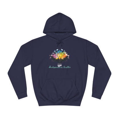 Neurodiversity Empowerment Unisex College Hoodie | DSP Support | Independent Living