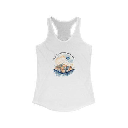 Eco-Friendly Women's Racerback Tank - Save the Earth and Celebrate Earth Day!