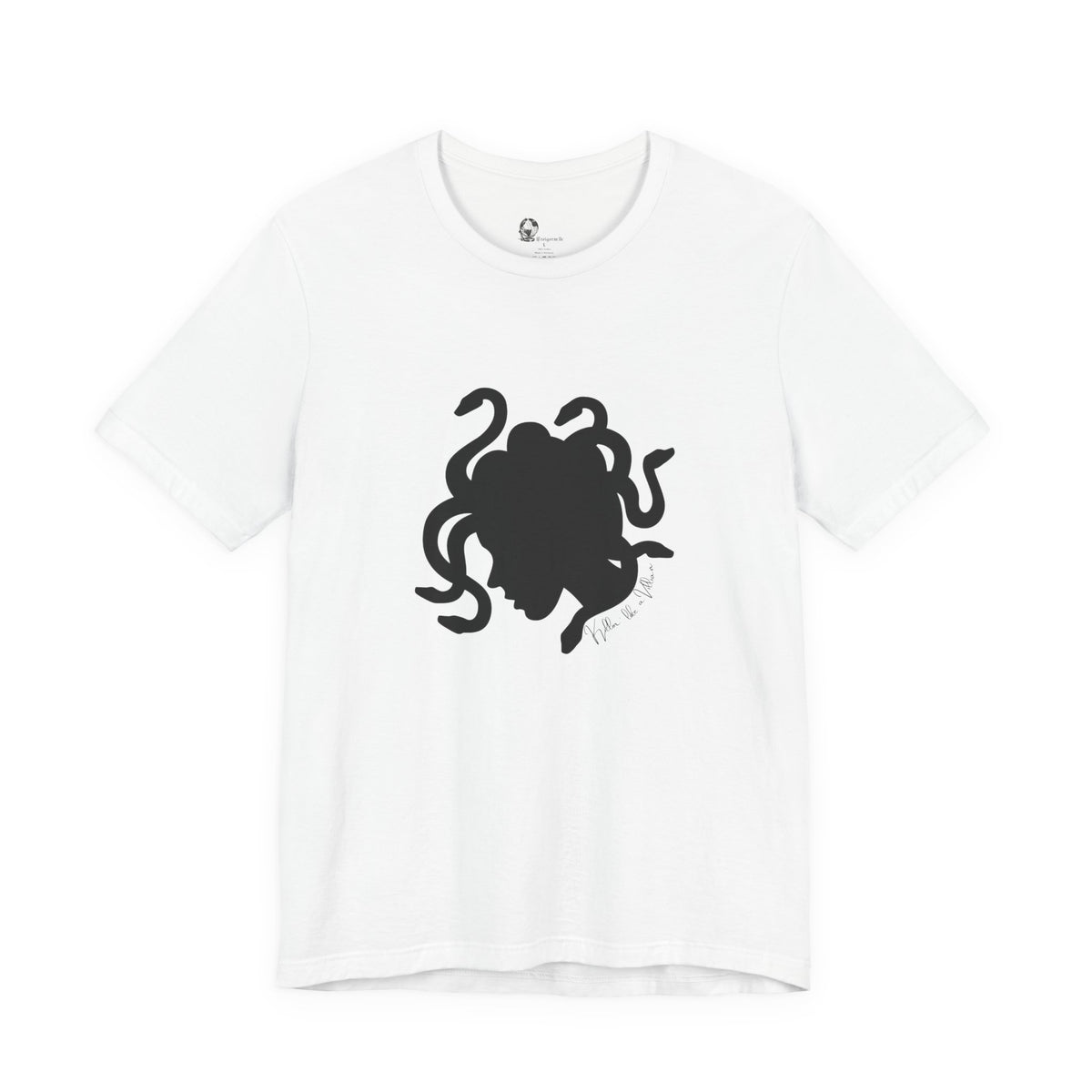 Medusa Silhouette T-Shirt | Mythology Snake Hair Tee
