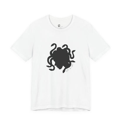 Medusa Silhouette T-Shirt | Mythology Snake Hair Tee