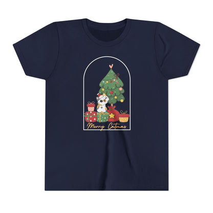 Celebrate Catmas with Style - Ultra Comfy Youth Short Sleeve Tee