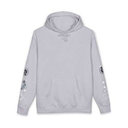 Skull Sunglasses Hoodie — Retro Pompadour Skull Pullover