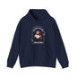 Stay Cozy this Winter with our Retro Ghost Unisex Heavy Blend Hooded Sweatshirt - Plush, Soft, and Warm with Holiday Spirit