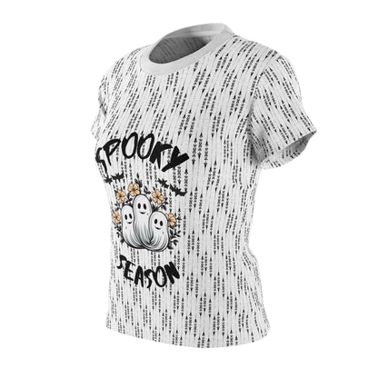 Take Halloween to the Next Level with our Spooky Season Women's Tee - High-Quality & Tagless