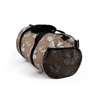 Pink Lily Floral Duffle Bag