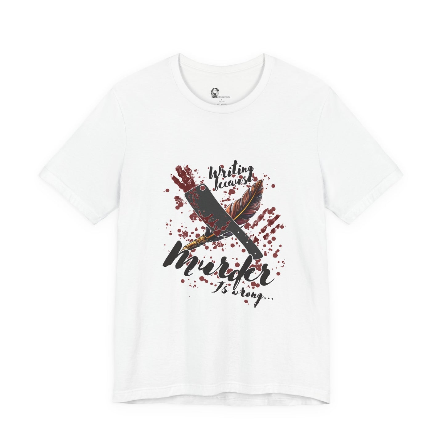 Murder Is Art tee | Bloody Knife & Paintbrush Illustration