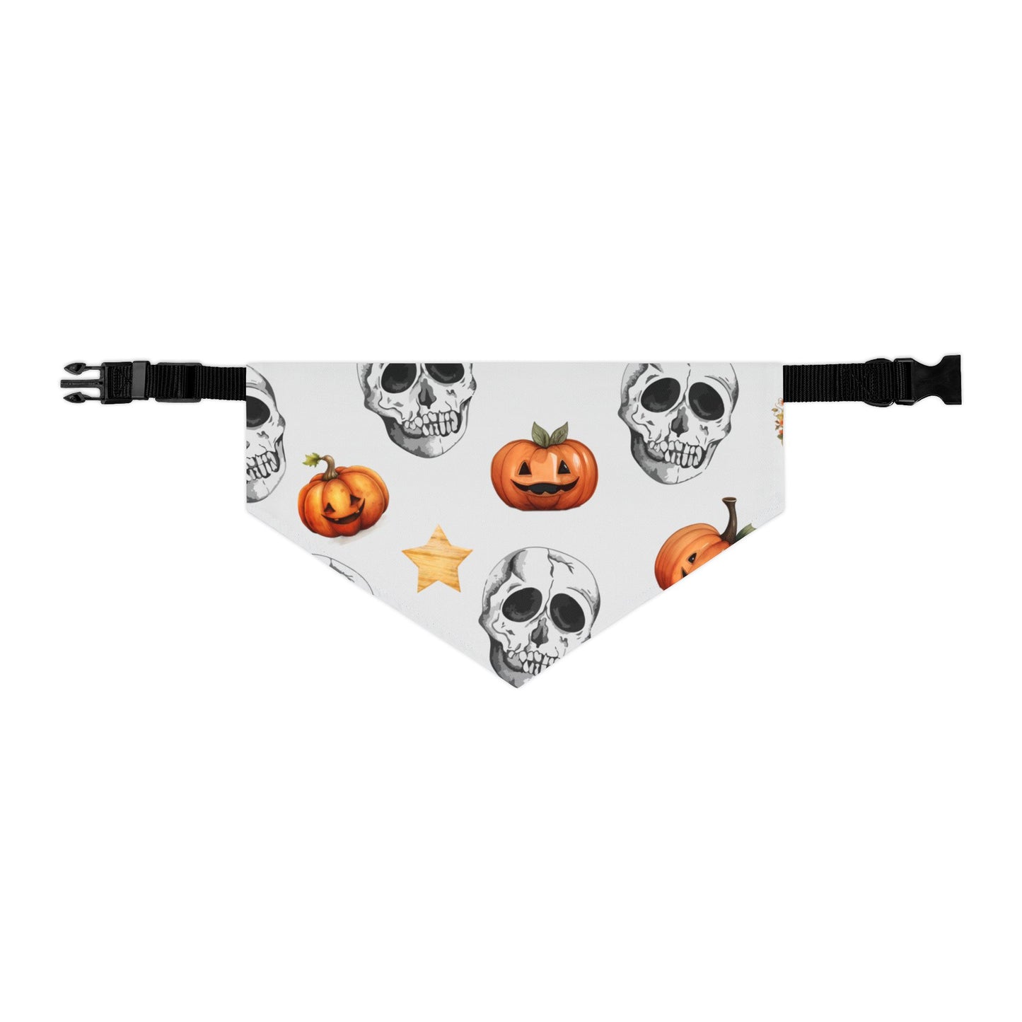 Spooky Skull Pet Bandana Collar - Perfect for Your Furry Friend!