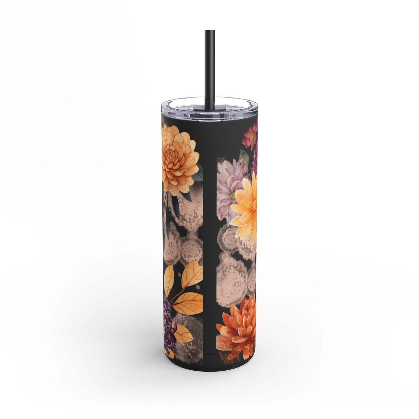 Stay Cool with our 20oz Fake it Floral Bats Skinny Tumbler - Cold for 24h