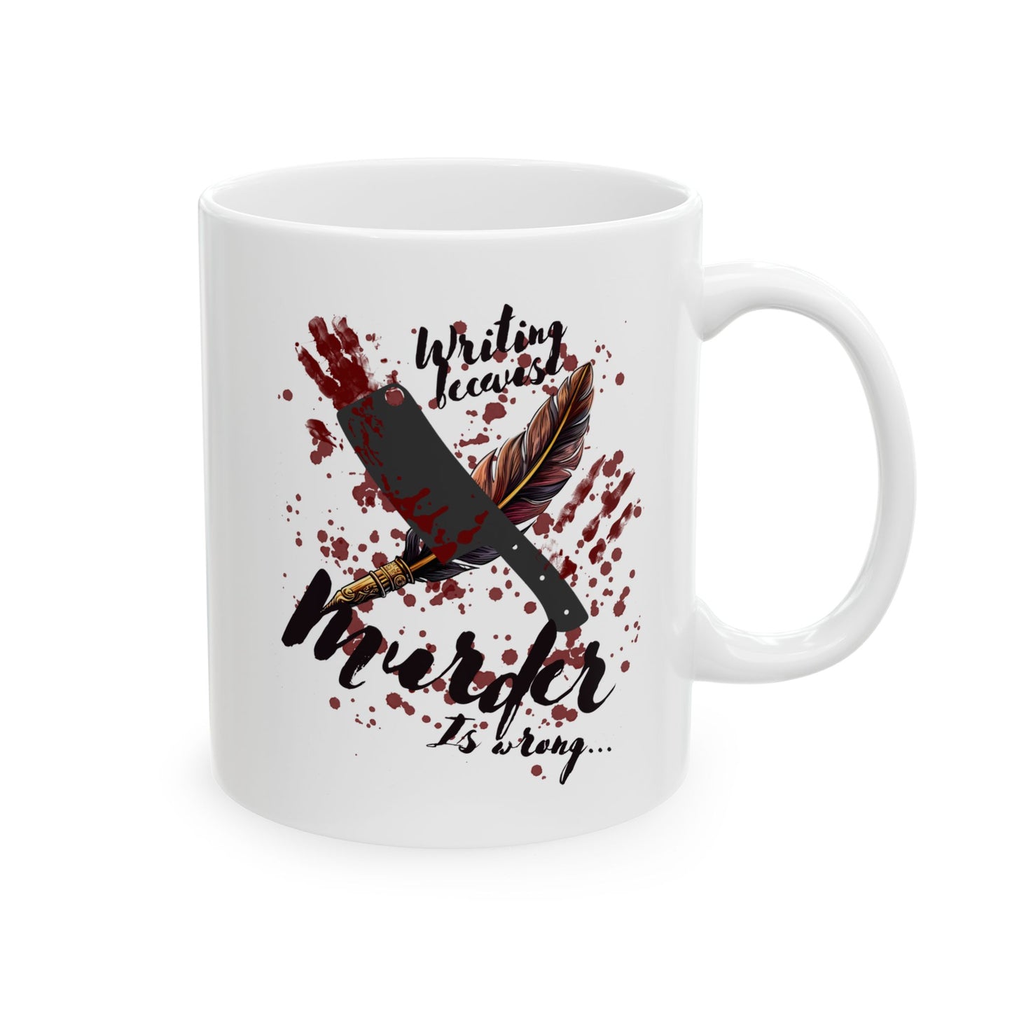 Horror Movie Vibe Coffee Mug | Personalized Motivation to Leap off Your Pages, 11 oz Ceramic Cup