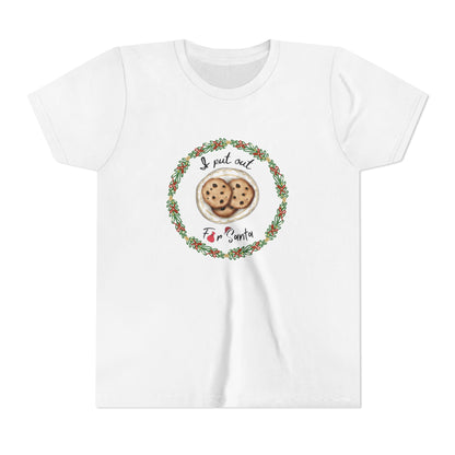 Adorable Santa-approved Youth Tee for the Cookie Lover in Your Life!