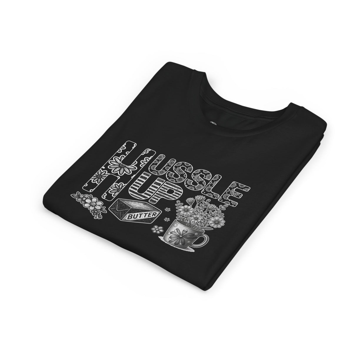 Youth Tee — Hussle Up: Cute Baking & Tea Kid’s Shirt