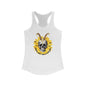 Sunflower Skull Racerback Tank - Edgy Women's Shirt for Active Style