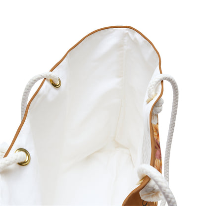 Show Yourself More Love Tote Bag - Oversized Weekender - Positive Energy - Spun Polyester - Cream Lining