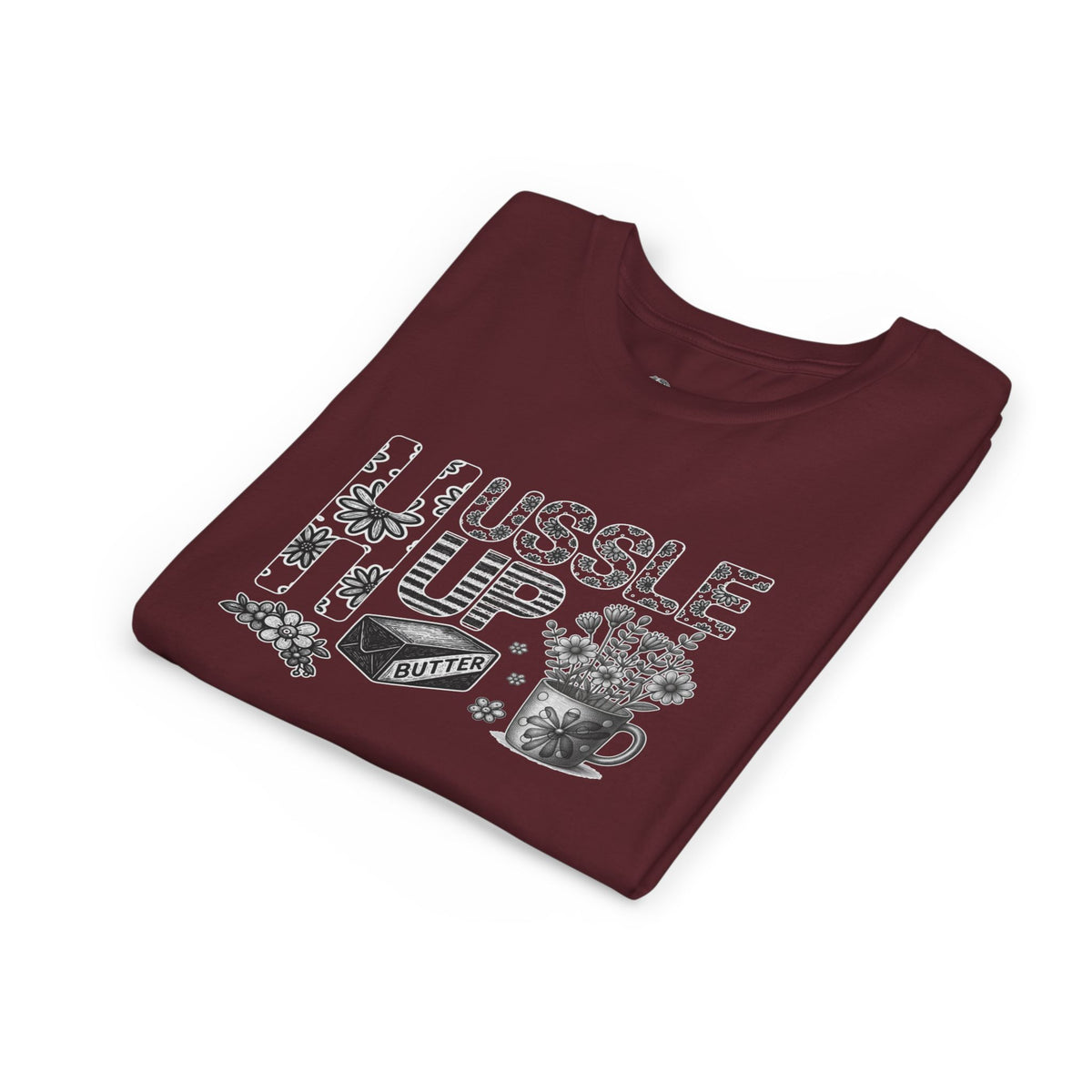 Youth Tee — Hussle Up: Cute Baking & Tea Kid’s Shirt