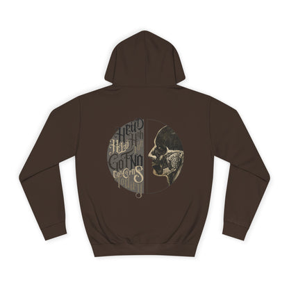 No Concerns Head Unisex College Hoodie