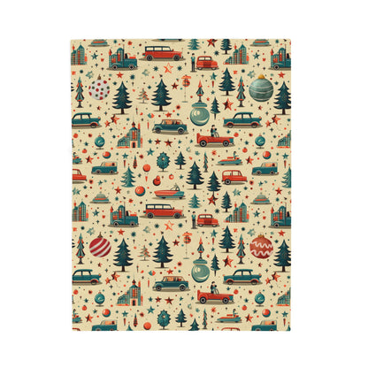 Luxuriously Soft Vintage Vehicle Plush Blanket - Perfect Gift for Friends and Family