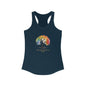 Racerback Tank with Rainbow Bonsai Tree Print - Empowering All Minds - High-Quality and Sporty Style