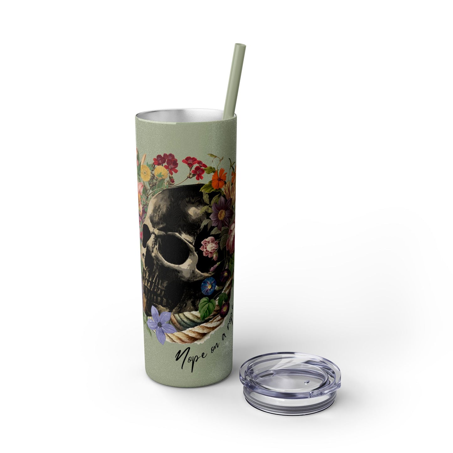 Chic 20oz Maars Skinny Tumbler with Straw - BPA-Free, Hot 12H & Cold 24H - Perfect for Every Sip