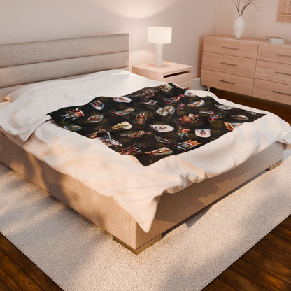 Premium Quality Boys Velveteen Snowglobe Blanket | Perfect Gift for Friends and Family | Choose from 3 Sizes