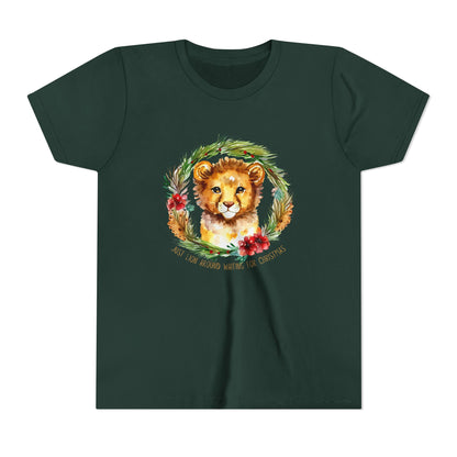 Roar Into the Holiday Season with this Lion-themed Youth Short Sleeve Tee
