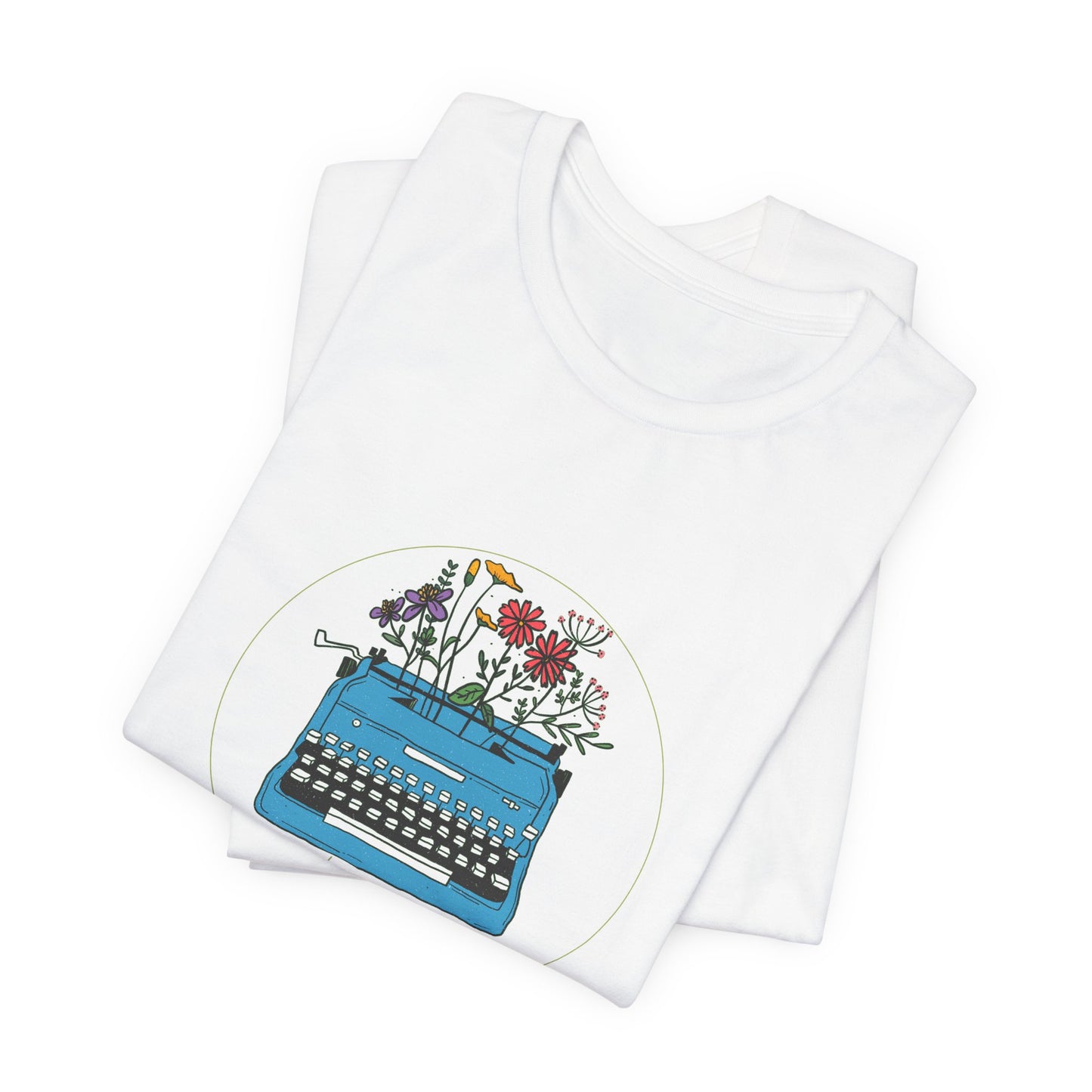 Floral Book Lover's T-Shirt - Soft Unisex Tee for Active & Leisure Wear