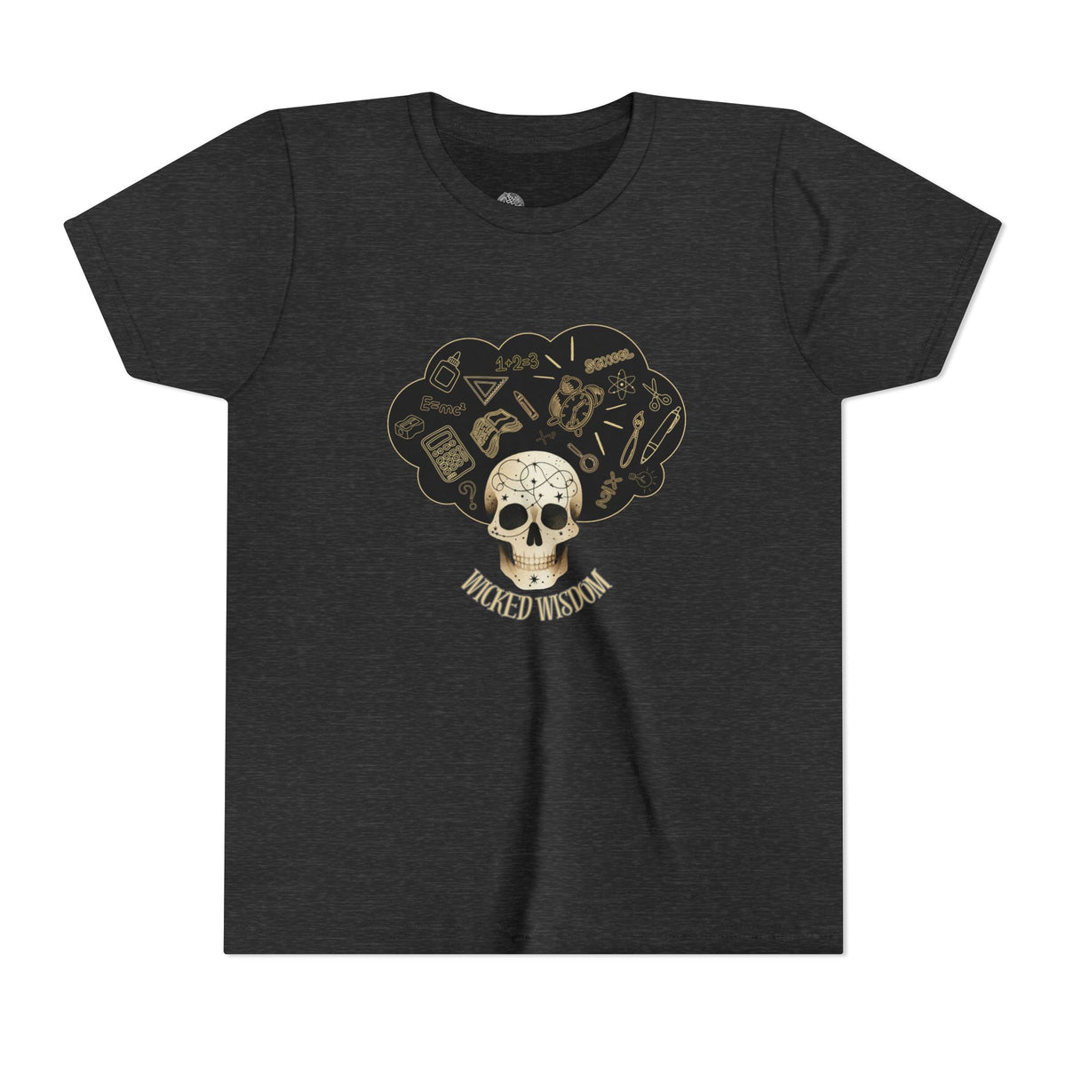 Skull with Potion Cloud Youth Tee | Witchy Magic, Alchemy Icons
