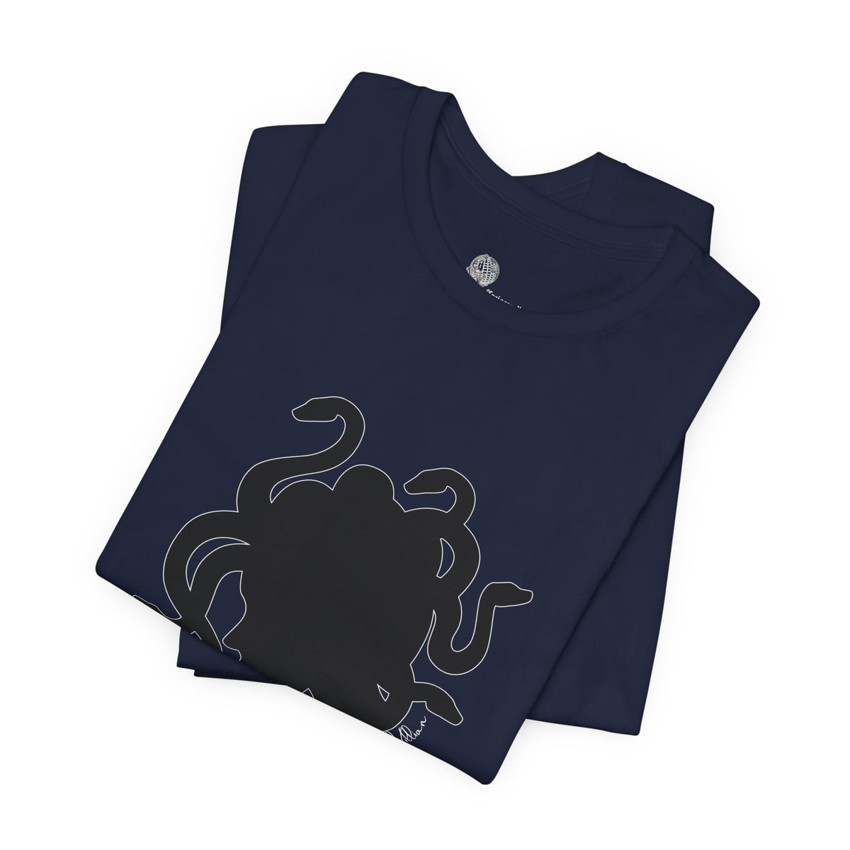 Medusa Silhouette T-Shirt | Mythology Snake Hair Tee