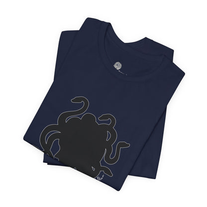 Medusa Silhouette T-Shirt | Mythology Snake Hair Tee